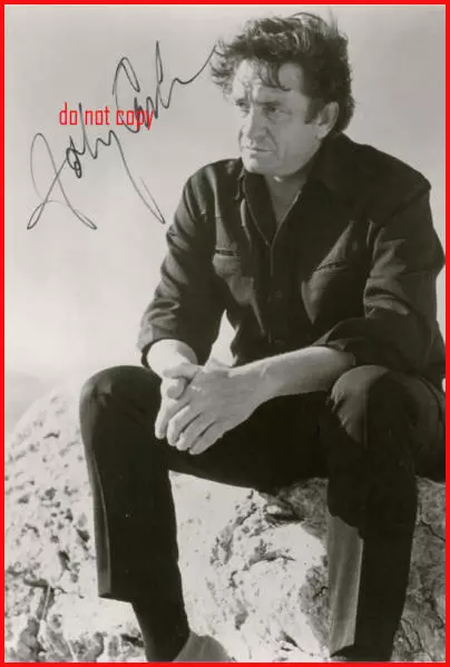 Johnny Cash Repro-Autogramm signed Preprint