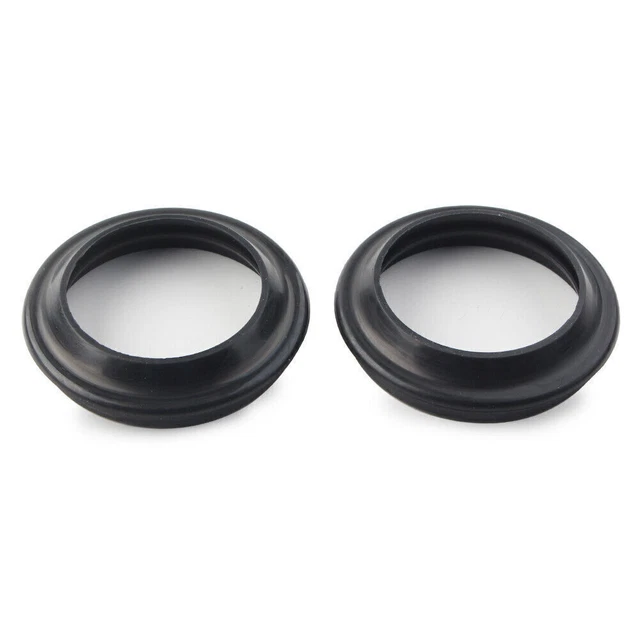35X48 MM Motorcycle Front Fork Damper Shock Absorber Fork Dust Seals 2Pcs Black