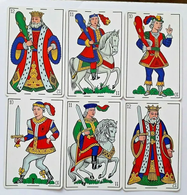 VINTAGE PLAYING CARDS CATALAN LA DUCALE 48 CARDS WIDE 96 X 64mm 1962 POSTFREE
