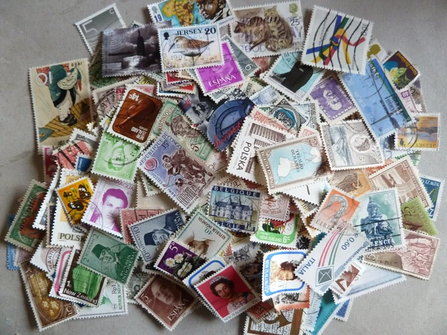 Espagne Lot 500 Timbres Différents – Collectionneur Débutant – Timbres Authentiques – Variétés Rares – Cadeau Philatélie
