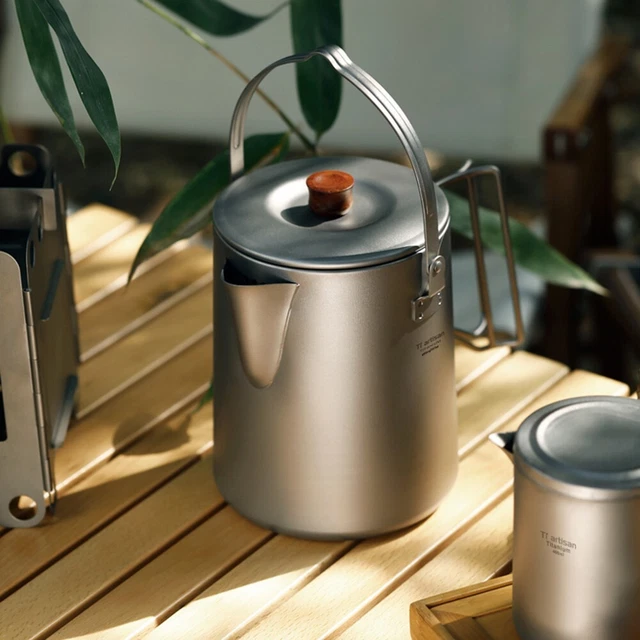 Bollitore Da Campeggio AYMQC 0.8L In Alluminio Leggero - Teiera Portatile Per Escursionismo E Picnic Con Borsa Trasporto - Foto 10