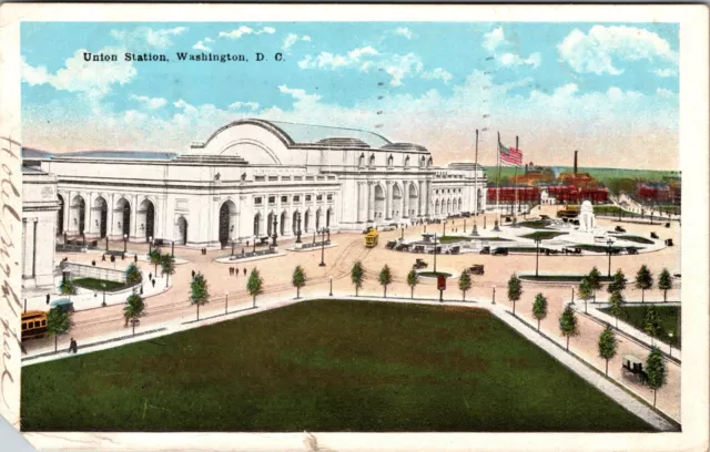 Post Card Union Station Washington DC. c;1917-1929