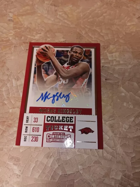 Moses Kingsley Auto RC 2017-18 Contenders Draft Picks College Ticket #98