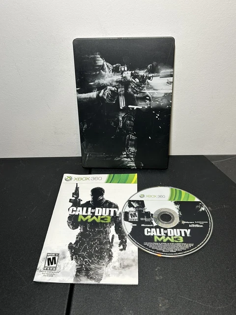 Call of Duty Modern Warfare 3 Steel Book Xbox 360 CIB Complete Tested & Working