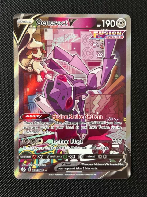 PTCG Pokemon s8 108/100 Genesect V SR Fusion Sword & Shield