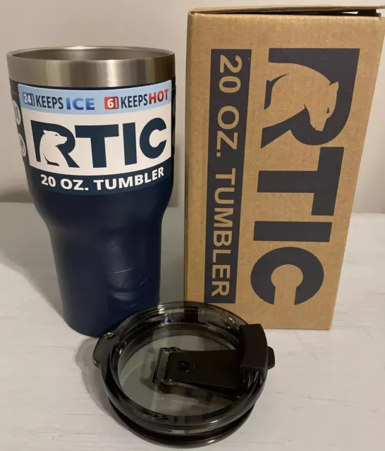 RTIC 20 oz Tumbler Hot Cold Double Wall Vacuum Insulated 20oz Navy New