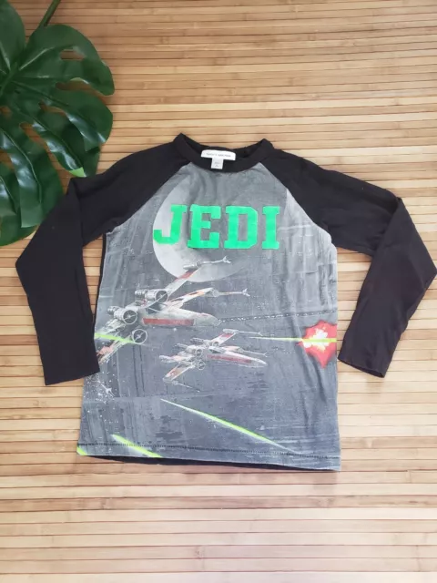 GapKids Boys Junk Food Star Wars JEDI L/S Graphic Raglan T-Shirt Sz M (8-9)