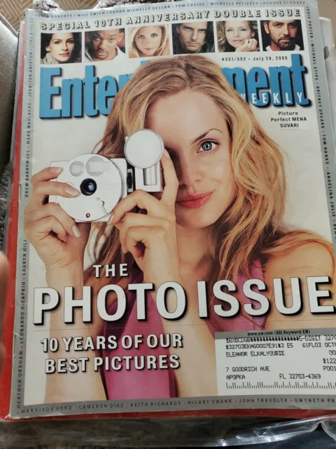 Entertainment Weekly 7/00,Mena Suvari,The Photo Issue,Sarah Jessica,July 2000