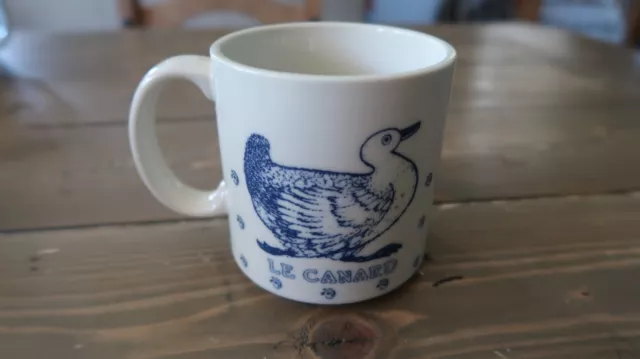 100% Authentic Human made duck mug Blue White Original Shaped NIGO Japan  NEW