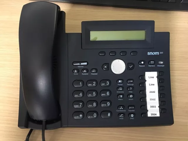 Téléphone VoIP SNOM 320 IP SIP avec alimentation britannique