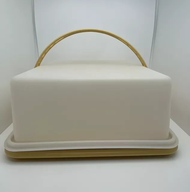 Vintage Rubbermaid Elegan 3-in-1 Cake Keeper Server Carrier Divided Insert  Bowl