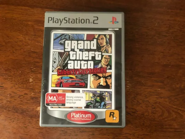 Grand Theft Auto Liberty City Stories PS2 (Platinum) PAL *Manual