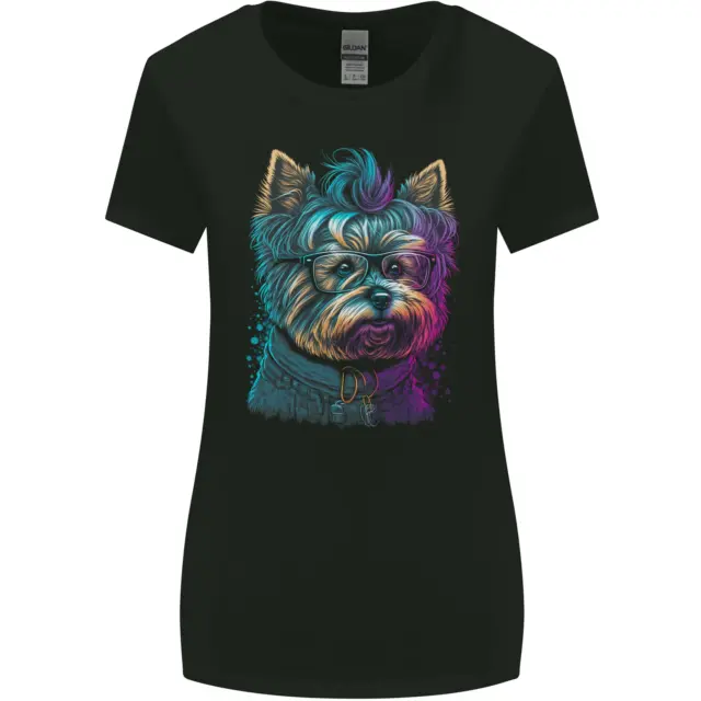A Cool Yorkie Yorkshire Terrier weiblicher Hund Damen breiter geschnittenes T-Shirt