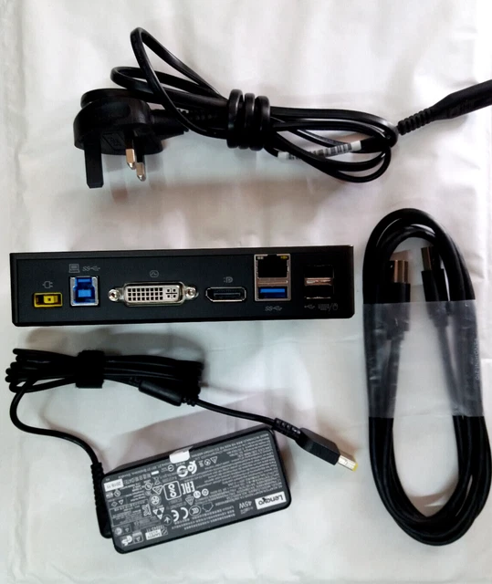 Station D'accueil Lenovo ThinkPad USB 3.0 Pro - DK1522 - Bon état Non Testé