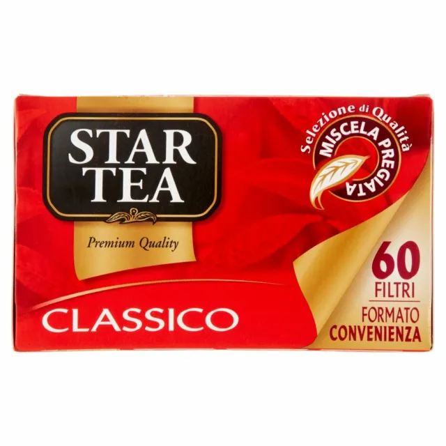 Té Negro The Star Tea Clásico Infusión Natural Mezcla Calidad Premium 60 Filtros