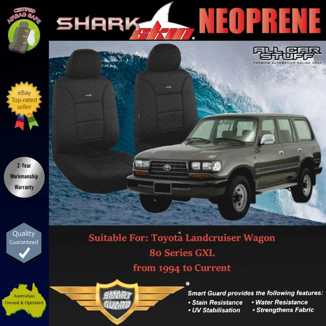 SHARKSKIN NEOPRENE FRONT Seat Cover for Toyota Landcruiser 80