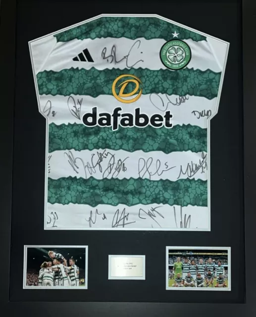 Signed Framed Celtic FC 2023/24 Away Shirt WITH PROOF & COA