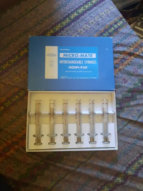 Popper MICRO-MATE 6 Interchangeable Glass 10cc Syringes PERFEKTUM Hyde Park NY