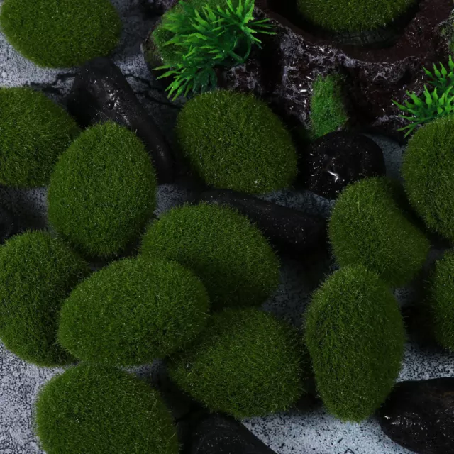 20Pcs Moss Rock Stones for Aquarium Decoration and Natural Simulation