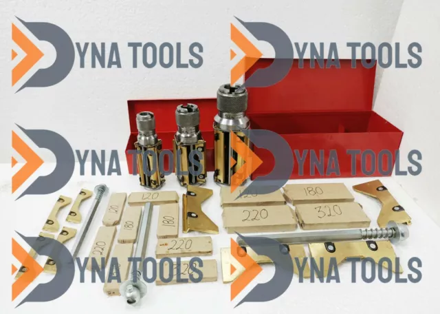 CYLINDER ENGINE HONE COMBO 7x Hones In Metal Boxes + 4x Set Stones For EACH HONE