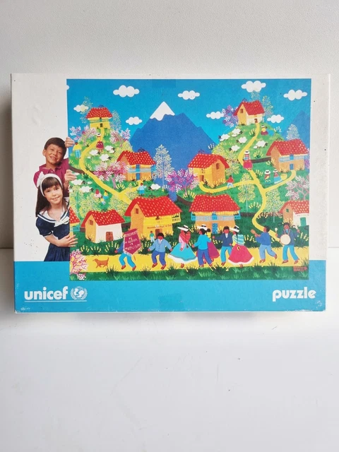 Puzzle UNICEF 8700 "Le Bain" Par Christine Chagnoux - Neuf