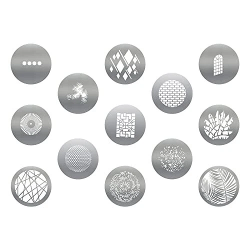 13Pcs round GOBO Kit I for Optical Snoot Conical Focalize Condenser Spotlight Co