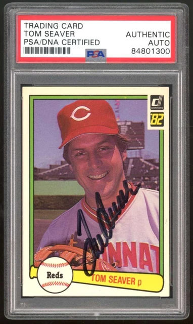 1982 Donruss Tom Seaver #148 Auto Autograph PSA Authentic ES1471 1982 Donruss Tom Seaver #148 Auto Autograph PSA Authentic ES1471