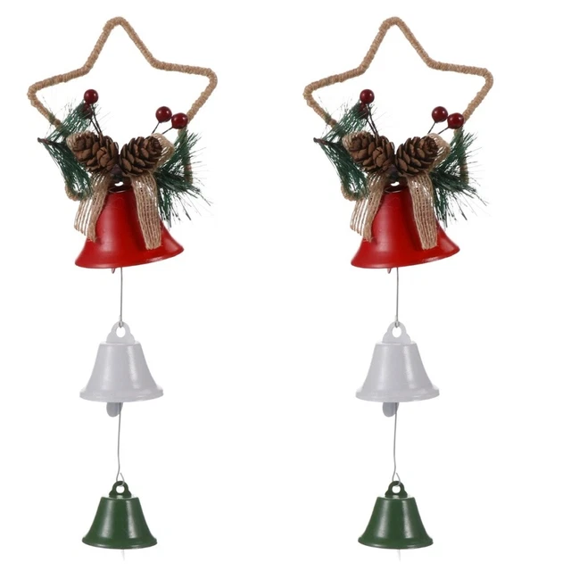 2 pcs Albero di natale Campana Decorazione Albero di natale Appeso Campana