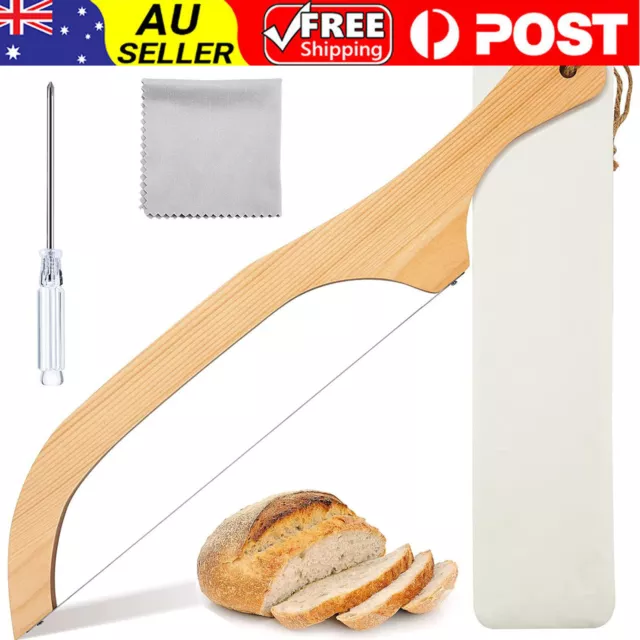 Bread slicer, Fiddle Bow Bread Knife Sourdough Cutter Bread Cutting Tool