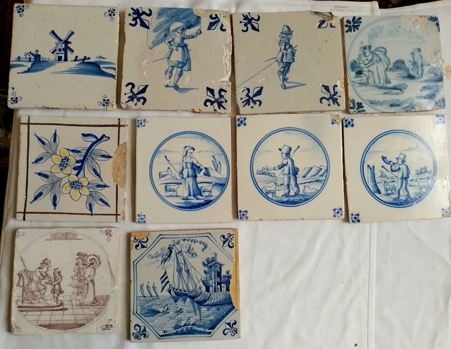 18th century English and Dutch tiles