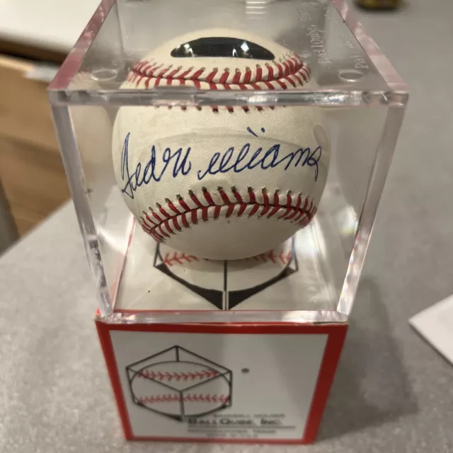 Ted Williams Autographed Official American League Baseball (Green Diamond)