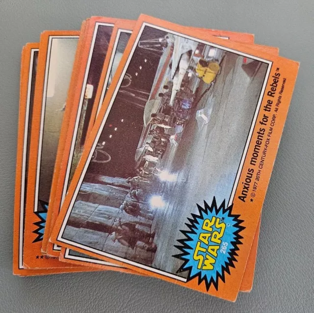 1977 Star Wars Series 5 cards (Orange) singles, complete your set