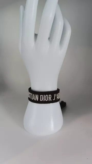 Bracelet Tissu Noir Christian Dior