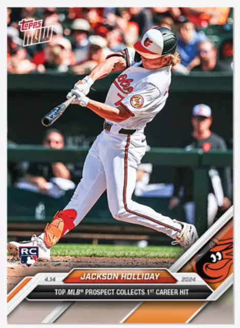 2024 Topps NOW #75 Jackson Holiday 1st Hit **PRE-SALE**