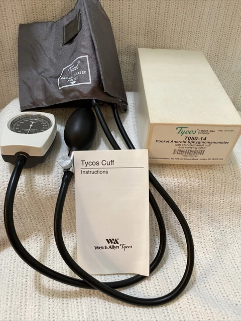 Tycos 1997 Pocket Aneroid Sphygmomanometer w adult cuff 7050-14