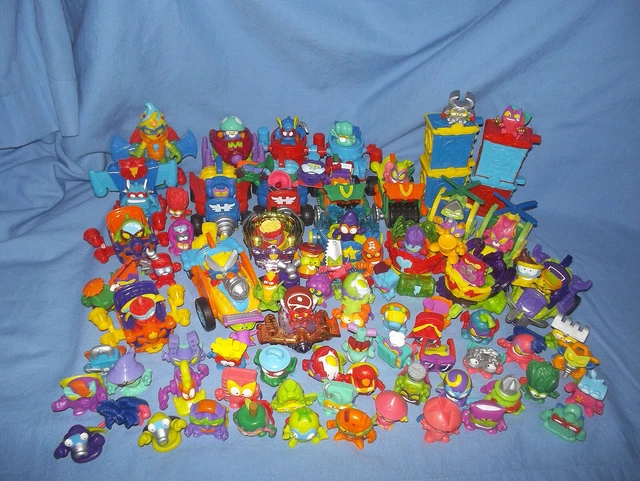 BUNDLE OF SUPERZINGS SUPERTHINGS 80 Toy Figures Vechicle s Homes 20 bundle-of-superzings-superthings-80-toy-figures-vechicle-s-homes-20