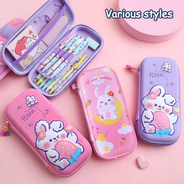 de dessin animé Porte-stylo Stylo Sac Crayon Boîte Étui à crayons 3D EVA