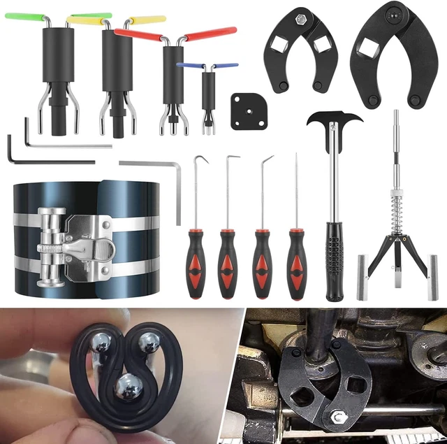 Hydraulic Cylinder Repair Tool Kit  For skid steers, loaders, backhoes,etc(17PC)