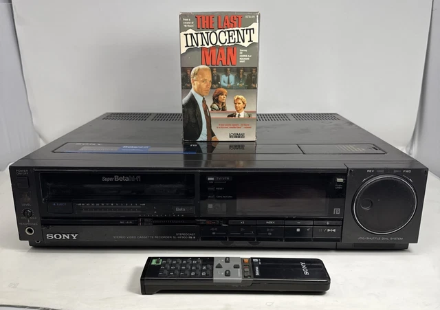 SONY SUPER BETA HI-FI BETAMAX SL-HF900 VCR Video Cassette Recorder w ...