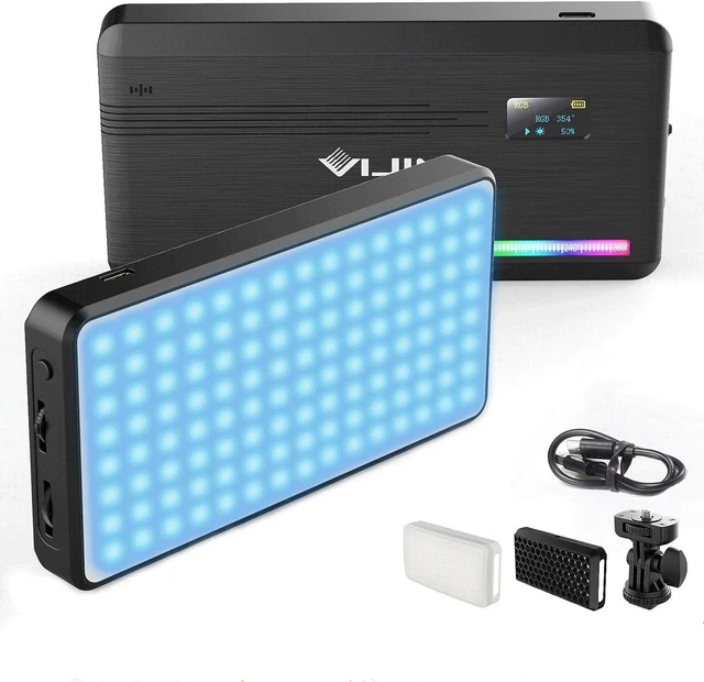 Videolampada LED VIJIM VL196 RGB portatile dimmerabile 2500 K-9000 luce fotocamera colore intero