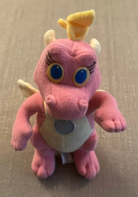 Mini Playskool Dragon Tales Plush Flying Cassie 6.25" Pink 1999 30758/30757