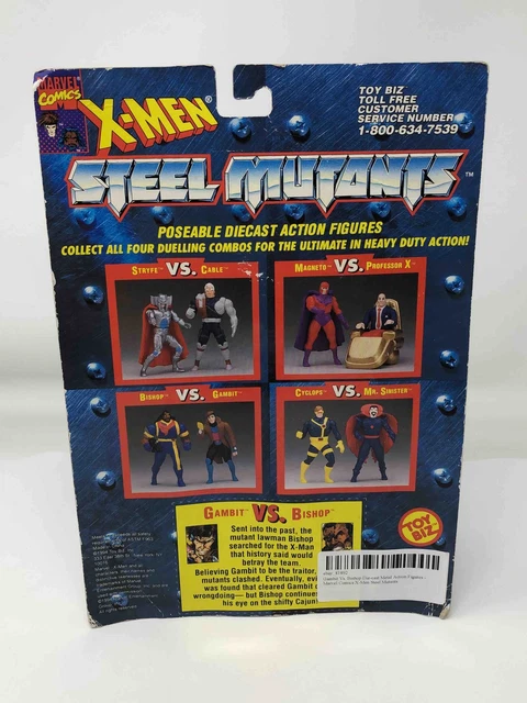Gambit Vs. Bishop Die-cast Metal Action Figures - Marvel Comics X-Men Steel Muta 2