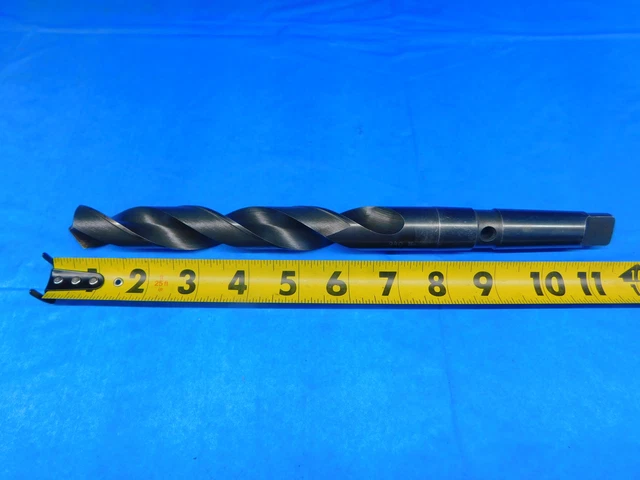 Trw Usa .940" Hss Coolant Twist Drill Bit M-42 1612 Morse Taper #3 Shank 15/16