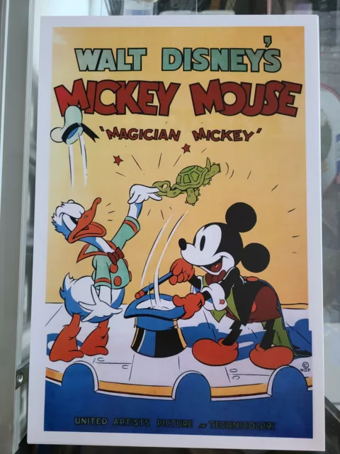 WALT DISNEY'S MICKEY MOUSE MAGICIAN 13x19 HIGH QUALITY GLOSSY MOVIE POSTER