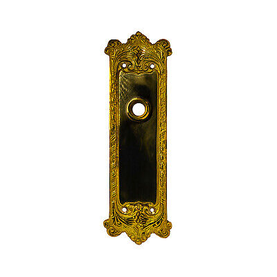 Door Back Plates The Classical Polished Brass Old Style Sold as Pairs