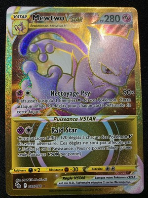 mewtwo vstar gold 086/078 eb10.5 pokemon go FR 