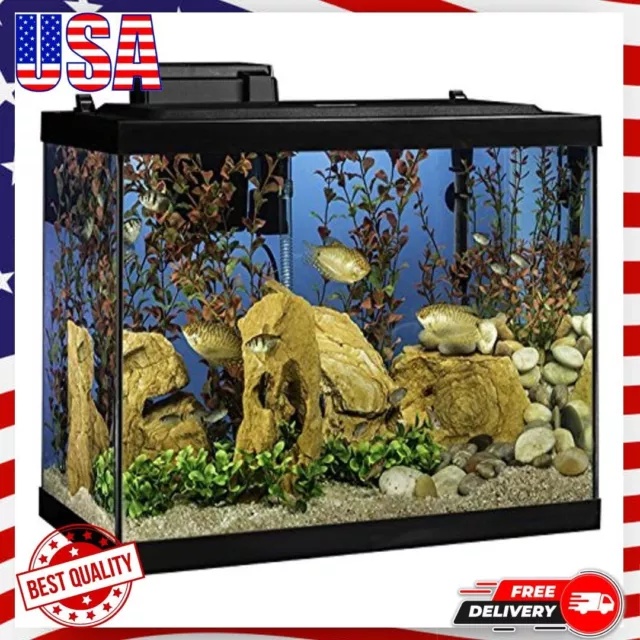 Tetra Aquarium 20 Gallon Fish Tank Kit, Includes LED Lighting and Decor