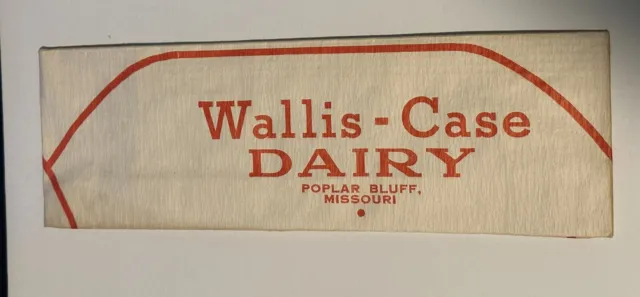 vintage Wallis Case Dairy hat Poplar Bluff MO (3B)