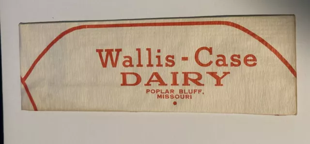 vintage Wallis Case Dairy hat Poplar Bluff MO (3B)