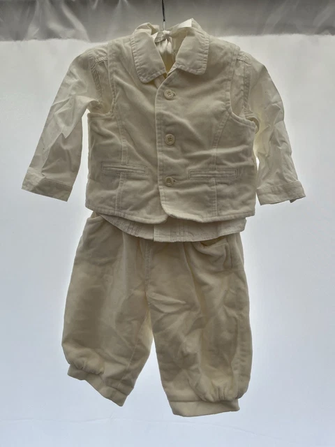 bambino 3 pezzi abito cura della madre taglia 3-6 mths cotone bianco bambini